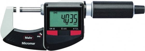 Mahr - MICROMAR 40 EWRI DIGITAL MICROMETER - 0-1", .00005"Resolution, Integrated Wireless Output - Caliber Tooling