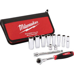 Milwaukee Tool - Socket Sets Measurement Type: Metric Drive Size: 3/8 - Caliber Tooling