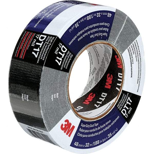 3M - 2" x 54.8m Silver Duct Tape - 8 mil, Rubber Adhesive, Polyethylene Film Backing, Series DT8 - Caliber Tooling