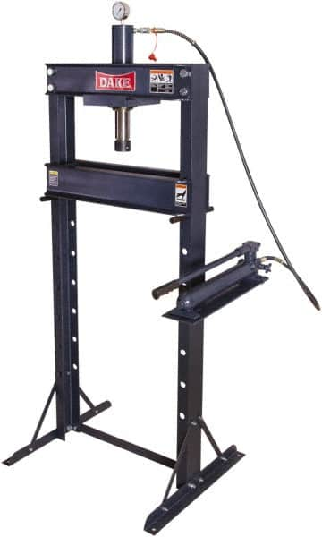 Dake - 20 Ton Manual Shop Press - 8" Stroke - Caliber Tooling