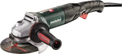 Metabo - 6" Wheel Diam, 9,600 RPM, Corded Angle & Disc Grinder - 5/8-11 Spindle, 120 Volts, 13.2 Amps - Caliber Tooling