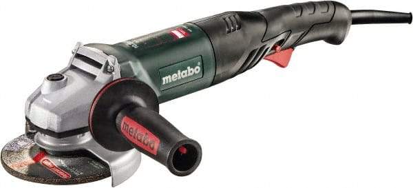 Metabo - 5" Wheel Diam, 11,000 RPM, Corded Angle & Disc Grinder - 5/8-11 Spindle, 120 Volts, 10.2 Amps - Caliber Tooling