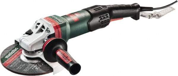 Metabo - 7" Wheel Diam, 8,200 RPM, Corded Angle & Disc Grinder - 5/8-11 Spindle, 120 Volts, 15 Amps - Caliber Tooling