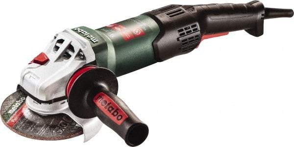 Metabo - 5" Wheel Diam, 10,000 RPM, Corded Angle & Disc Grinder - 5/8-11 Spindle, 120 Volts, 14.5 Amps - Caliber Tooling