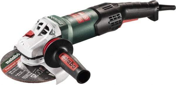 Metabo - 6" Wheel Diam, 9,600 RPM, Corded Angle & Disc Grinder - 5/8-11 Spindle, 120 Volts, 14.6 Amps - Caliber Tooling