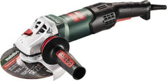 Metabo - 6" Wheel Diam, 9,600 RPM, Corded Angle & Disc Grinder - 5/8-11 Spindle, 120 Volts, 14.6 Amps - Caliber Tooling