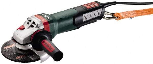 Metabo - 6" Wheel Diam, 9,600 RPM, Corded Angle & Disc Grinder - 5/8-11 Spindle, 120 Volts, 14.5 Amps - Caliber Tooling