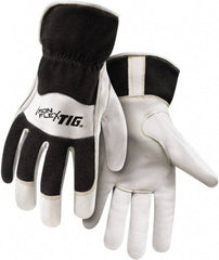 Steiner - Size S Unlined Palm, Fleece Kidskin Welding Glove - Slip-On Cuff, For TIG - Caliber Tooling