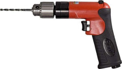 Sioux Tools - 1/4" Reversible Keyed Chuck - Pistol Grip Handle, 1,800 RPM, 12 LPS, 0.5 hp, 90 psi - Caliber Tooling