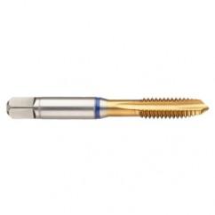 40671 3B 4-Flute Cobalt Blue Ring Spiral Point Plug Tap-TiN - Caliber Tooling