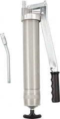 Umeta - Rigid Lever Grease Gun - 16 oz Capacity, 1/8 Thread Outlet, 17 Strokes per oz, Cartridge & Suction Fill - Caliber Tooling