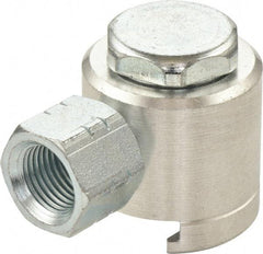 Umeta - 1" Long, 1/8 Thread, Aluminum Grease Gun Button-Head Coupler - NPT (F) Thread - Caliber Tooling