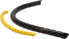 Atlantex - 5" ID Black Spiral Guard Wrap for Hoses - 30' Long, -60 to 175°F - Caliber Tooling