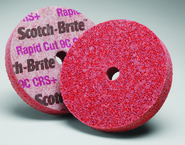 8 x 1 x 1" - 7CCRS+ Grit - Scotch-Brite™ Rapid Cut Unitized Wheel - Caliber Tooling