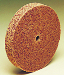 3" - MED Grit - Aluminum Oxide - Cut & Polish Unitized Wheel - Caliber Tooling