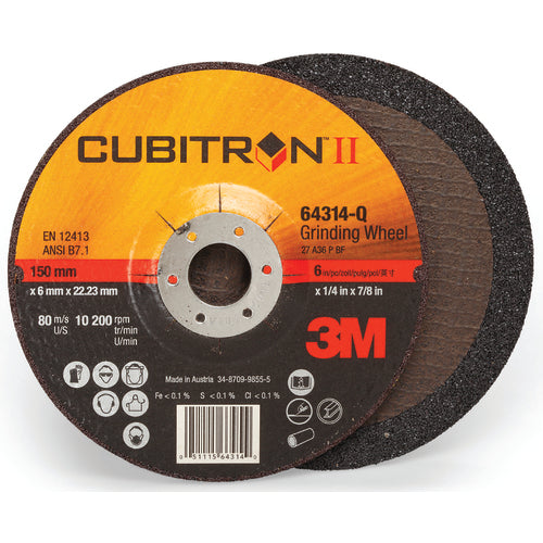 3M Cubitron II Cut-Off Wheel 66526 Type 1 5″ x .045″ × 7/8″ - Caliber Tooling