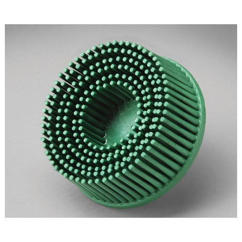 Scotch-Brite Roloc Bristle Disc RD-ZB 50 TR Green 1″ × 5/8″ - Caliber Tooling