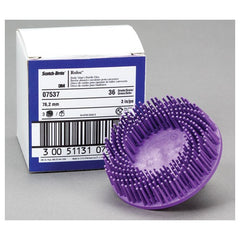 Scotch-Brite Roloc Body Man's Bristle Disc 07536 RD-ZB 36 2″ - Caliber Tooling