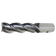 ‎1/2″ × 1/2″ × 2″ × 4″ RHS / RHC HSS-E (PM) Powder Metal High Helix Finishing End Mill-3F SE CC - Bright - Exact Industrial Supply