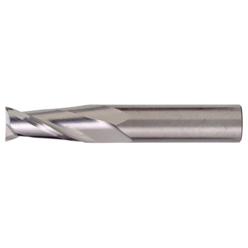 ‎3/4″ × 3/4″ × 2-1/4″ × 5″ RHS / RHC Solid Carbide 2-Flute Square End Single End General Purpose End Mill - Bright - Exact Industrial Supply