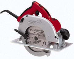 Milwaukee Tool - 15 Amps, 7-1/4" Blade Diam, 5,800 RPM, Electric Circular Saw - 120 Volts, 3.25 hp, 9' Cord Length, 5/8" Arbor Hole, Right Blade - Caliber Tooling