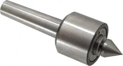 Riten - MT4 Taper Shank, 2-7/8" Head Diam Live Center - 5,500 Max RPM, 3-5/16" Head Length, 1-1/4" Point Diam, 1/4" Point Len, 550 Lb Max Workpc, 2-15/16" OAL, Male Point - Caliber Tooling