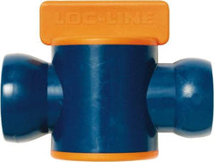 Loc-Line - 3/4" ID Coolant Hose In-Line Valve - Female to Ball Connection, Acetal Copolymer Body, Unthreaded, Use with Loc-Line Modular Hose Systems - Caliber Tooling