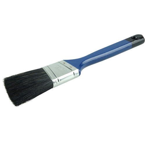 1-1/2″ Angled Sash Brush, Black China Bristle, 2-1/4″ Trim Length, Blue Foam Handle - Caliber Tooling