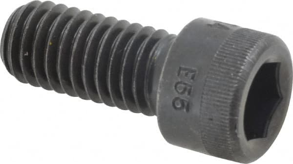 Made in USA - 7/16-14 UNC Hex Socket Drive, Socket Cap Screw - Alloy Steel, Black Oxide Finish, Fully Threaded, 1" Length Under Head - Caliber Tooling