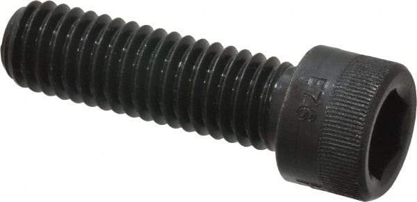 Made in USA - 7/16-14 UNC Hex Socket Drive, Socket Cap Screw - Alloy Steel, Black Oxide Finish, Fully Threaded, 1-1/2" Length Under Head - Caliber Tooling