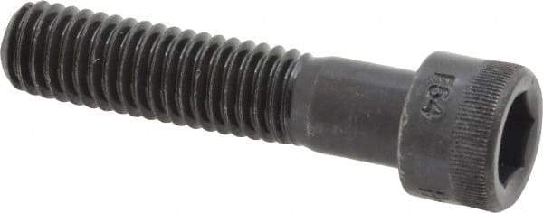 Made in USA - 7/16-14 UNC Hex Socket Drive, Socket Cap Screw - Alloy Steel, Black Oxide Finish, Partially Threaded, 2" Length Under Head - Caliber Tooling