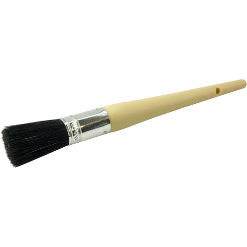 #6 13/16″ Oval Sash Brush, Black China Bristle, 2″ Trim Length, Plain Foam Handle - Caliber Tooling