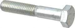 Value Collection - M8x1.25mm Metric Coarse, 45mm Length Under Head Hex Head Cap Screw - Partially Threaded, Grade 10.9 Alloy Steel, Zinc-Plated Finish, 13mm Hex - Caliber Tooling