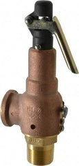 Midwest Control - 1" Inlet, 1" Outlet, ASME Safety Relief Valve - 150 Max psi, Bronze, 625 Cubic' per Min - Caliber Tooling