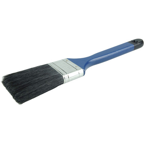 2″ Flat Sash Brush, Black China Bristle, 3″ Trim Length, Blue Foam Handle - Caliber Tooling