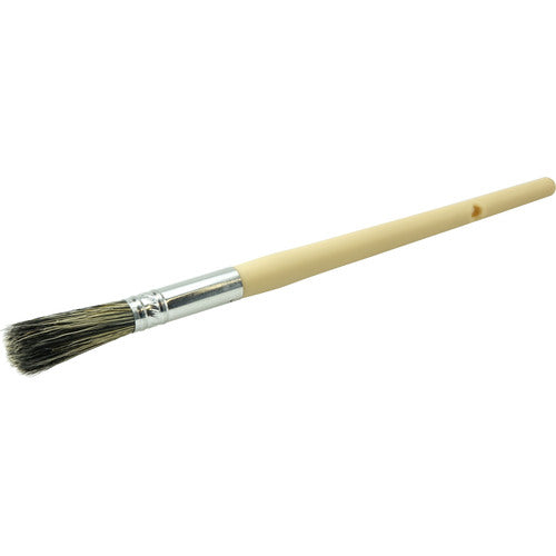 #2 7/16″ Round Sash Brush, Grey Bristle Fill, 1-3/4″ Trim Length, Plain Foam Handle - Caliber Tooling