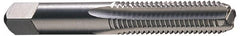 OSG - 7/8-9 UNC 4 Flute Bright Finish High Speed Steel Straight Flute Standard Hand Tap - Bottoming, Right Hand Thread, 4-11/16" OAL, 2-7/32" Thread Length, H1 Limit, Oversize - Exact Industrial Supply