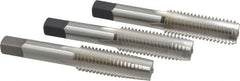 Cleveland - 5/8-11 UNC, 4 Flute, Bottoming, Plug & Taper, Bright Finish, High Speed Steel Tap Set - Right Hand Cut, 3-13/16" OAL, 1.09" Thread Length - Exact Industrial Supply