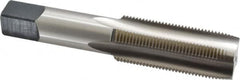 Cleveland - 1-14 UNS 3B 4 Flute Bright Finish High Speed Steel Straight Flute Standard Hand Tap - Plug, Right Hand Thread, 5-1/8" OAL, 63.5mm Thread Length, H4 Limit, Oversize - Exact Industrial Supply