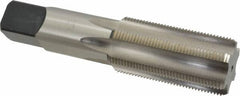 Cleveland - 1-1/2 - 12 UNF 3B 6 Flute Bright Finish High Speed Steel Straight Flute Standard Hand Tap - Bottoming, Right Hand Thread, 6-3/8" OAL, 76.2mm Thread Length, H4 Limit, Oversize - Caliber Tooling