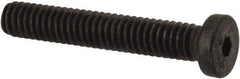 Made in USA - #8-32 UNC Hex Socket Drive, Low Socket Cap Screw - Grade 4037 Alloy Steel, Black Oxide Finish, Fully Threaded, 3/4" Length Under Head - Caliber Tooling