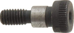 Value Collection - 1/4" Shoulder Diam x 1/4" Shoulder Length, #10-32 UNF, Hex Socket Shoulder Screw - 4140 Alloy Steel, Uncoated, 3/16" Head Height x 3/8" Head Diam - Caliber Tooling