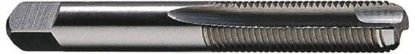 Hertel - 7/8-9 UNC, 3 Flute, Bright Finish, High Speed Steel Spiral Point Tap - Bottoming Chamfer, Right Hand Thread, 4-11/16" OAL, 2-7/32" Thread Length, 3B Class of Fit - Exact Industrial Supply