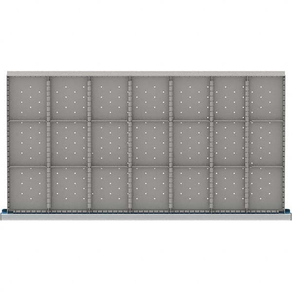 LISTA - 21-Compartment Drawer Divider Layout for 3.15" High Drawers - Caliber Tooling