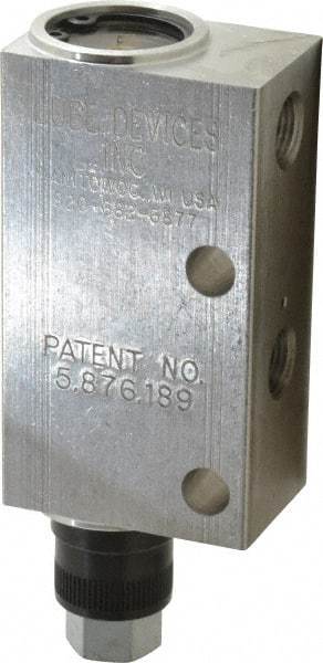 LDI Industries - 0.16 cc Output per Cycle, 1 Outlet Central Lubrication System Air-Operated Pump - 1" Wide x 4-3/64" High, Oil/Grease, 1/8-27 Outlet Thread, NPTF - Caliber Tooling