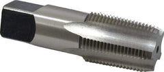 Cleveland - 3/4-14 NPT Thread, 5 Flute Standard Pipe Tap - 3-1/4" OAL, 1-3/8" Thread Length, 29/32" Shank Diam, Bright Finish, High Speed Steel - Exact Industrial Supply