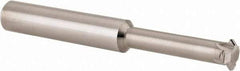 Scientific Cutting Tools - 12 to 32 TPI, Internal/External Single Profile Thread Mill - 1/2" Noml Diam, 0.372" Cut Diam, 3/8" Shank Diam, 4 Flute, 0.24" Neck Diam, 1.2" Neck Length, 3" OAL, Bright Finish - Exact Industrial Supply