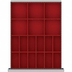 LISTA - 18-Compartment Drawer Divider Layout for 3.15" High Drawers - Caliber Tooling