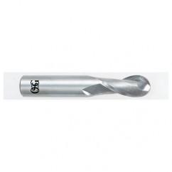 12mm Dia. - 76mm OAL - Carbide - Ball End HP End Mill-2 FL - Caliber Tooling