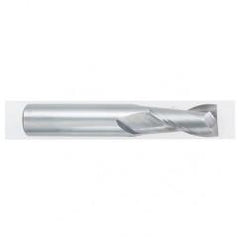 1 Dia. x 4 Overall Length 2-Flute Square End Solid Carbide SE End Mill-Round Shank-Center Cutting-TiAlN - Caliber Tooling